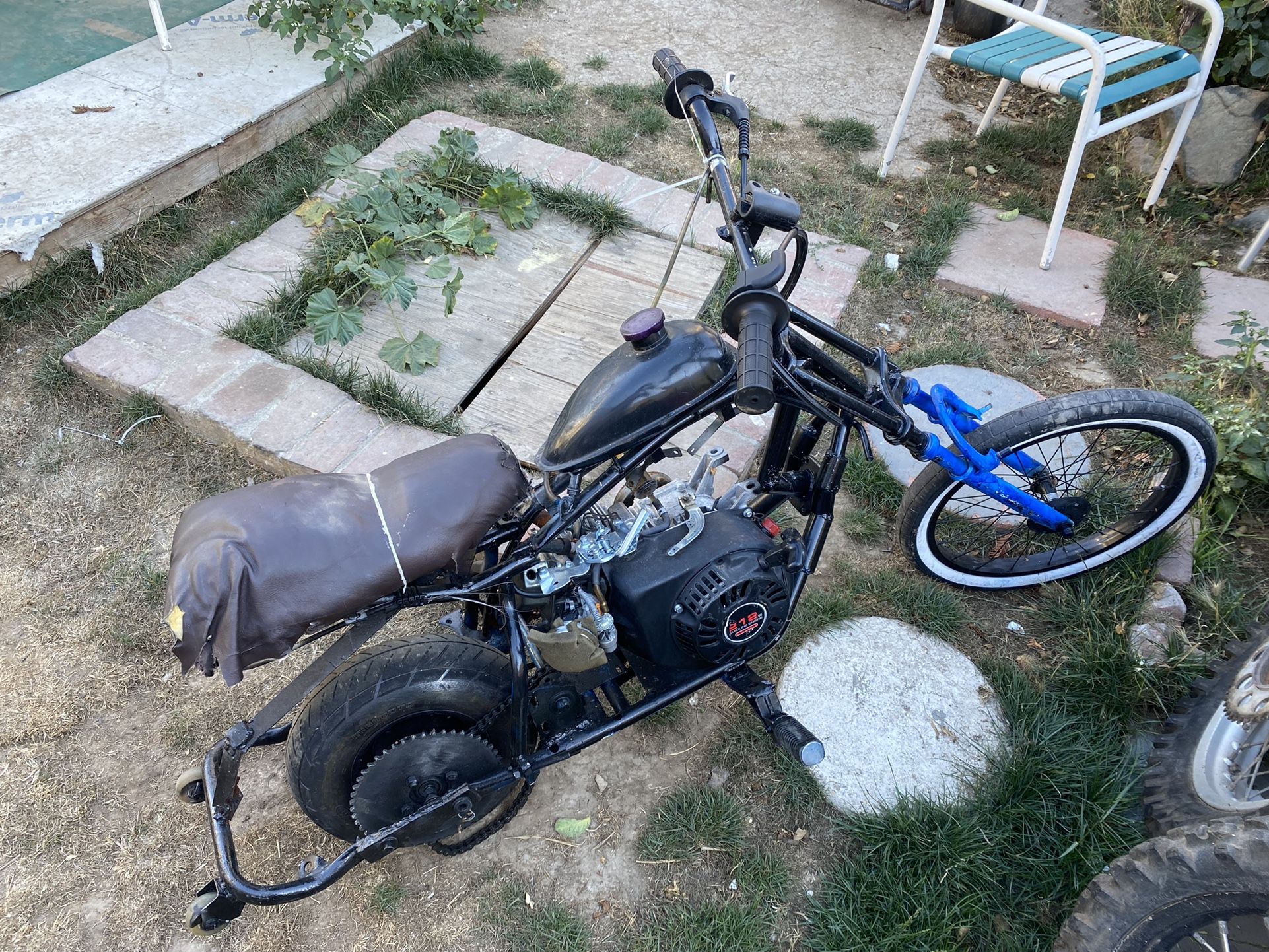 Mini Chopper 277$ Obo Or Trade Have Projects Go Kart Mini Bike Electric Scooter 277$ Obo Trades Cash $$$$