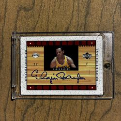 Elgin Baylor Upper Deck On Card Auto Rare 
