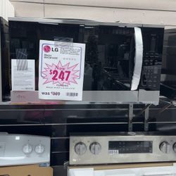 Brand new microwave-LG 2cu.ft Over The Range Microwave With 1 Year Warranty 