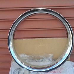 15" wheels Custom style chrome trim rings