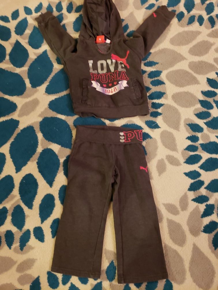 Girls 4/5 puma capri set