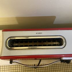 Hamilton Beach Toaster Oven – Red Stainless Steel – Bake, Broil & Toast – Works Great