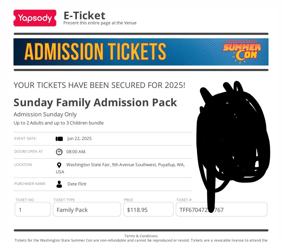 Summer Con Ticket