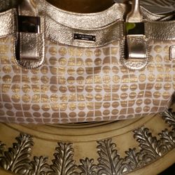 Gokd Kate Spade Satchel Handbag 