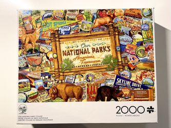 Buffalo Game - 2000 Piece Puzzle - Our National Parks Collage