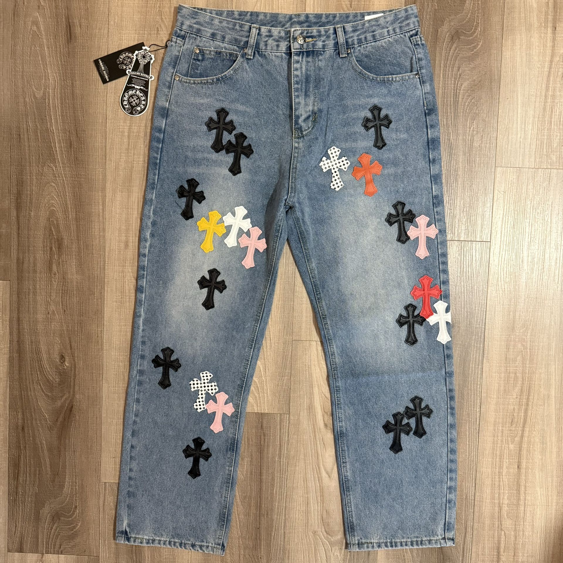 Chrome Hearts jeans size 34,All Products : American Fashion Style Bags On Sale