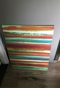 PAINTING OF COLORS , 2ft Wide 2 3/4 ft Long