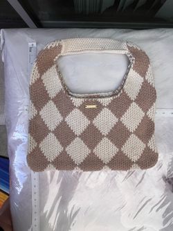 Kopari limited edition diamond knitted satchel