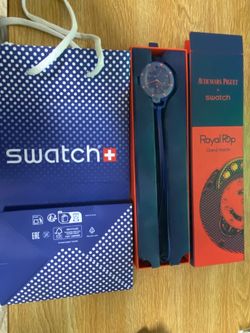 Swatch X Ap Royal Pop New Blue Orange ORENJI HACHI