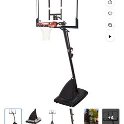 Spalding 54"" polycarbonate portable basketball hoop