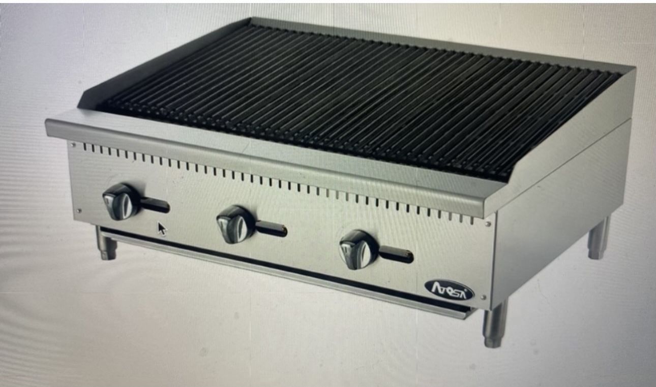 NEW IN BOX Atosa ATRC-36 Heavy Duty Stainless Steel 36" Radiant Charbroiler