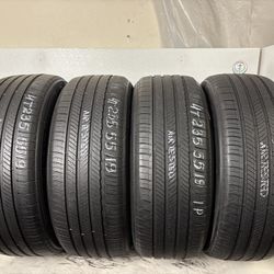 Set 4 Tires 235 55 19 Michelin Primacy Tour As High Tread