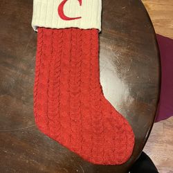 Christmas “C” Stocking