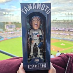 Dodgers Yoshinobu Yamamoto bobblehead starters series