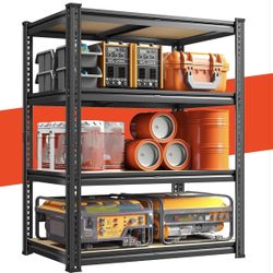 Storage Shelves 1840LBS Garage Shelving Heavy Duty Shelving 4 Tier Garage Shelves