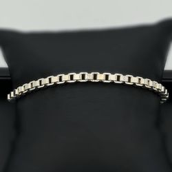 Tiffany & Co Venetian Link bracelet 7.5” Sterling Silver 925