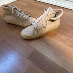 Vans Sk8-Hi MTE (Leather) – Beige / “Desert Taupe” Style