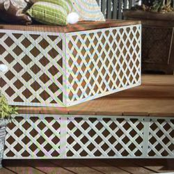 4x8 Ft White Classic Diamond Vinyl Lattice Panels X6piece