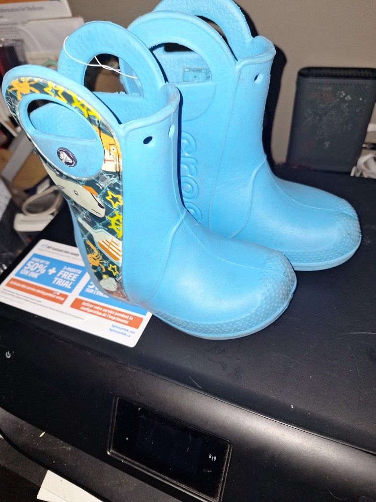 Crocs Rain Boots Size C9