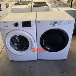 (Used normal wear) beautiful Samsung Washer And Kenmore Dryer(1 Year Warranty)