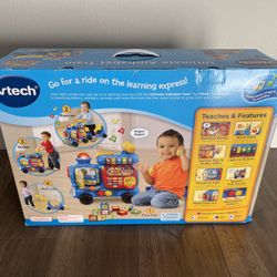 New In Box! VTech Sit-to-Stand Ultimate Alphabet Train, Blue