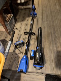 Kobalt Weed Wacker and Leaf Blower w/charger & Battery