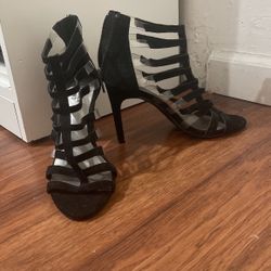 Black Strappy Heels