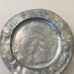 1815 Tin Plate With German Heritage