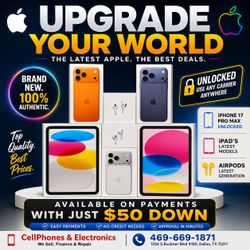 Apple iPhone 17 pro max, iPad A16,Airpods brand new available in stock - on payments with just $50 down 🤩 (no credit needed ✅) Hurry up