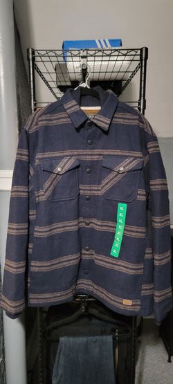 JACHS New York Men’s Sherpa Lined Jacket - Blue  - Size:XL