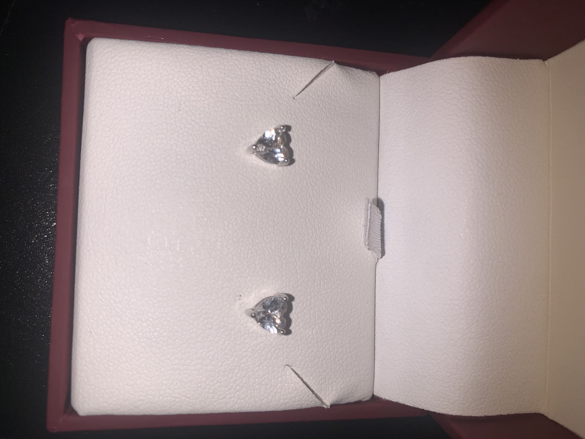 Diamond Ring And Heart Diamond Earrings