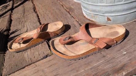 Birkenstock sandals size 11 1/2 German sandal pair 44 good used shape