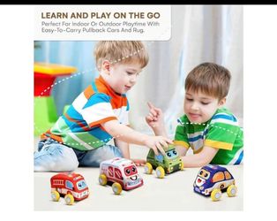 Kids Pullback Toy Cars Set of 4