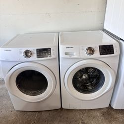 Samsung Front Load Washer And Electric Dryer 220v Set 