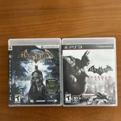PS3 Batman Bundle - Arkham City & Arkham Asylum CIB
