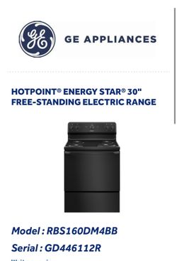 Free standing electric range-stove/oven