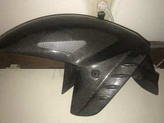 Zx14 06-11 carbon fiber front fender