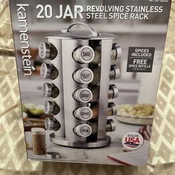 Kamenstein Revolving Spice Rack- 20 Jars