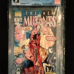 The New Mutant's # 98.    Graded 9.6