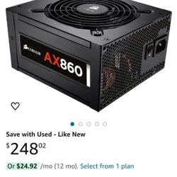 Corsair AX860 power Supply