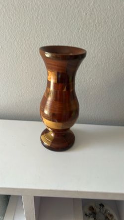 Wood Vase