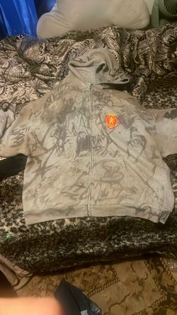 Balenciaga Men’s Grey Graffiti Zip Up