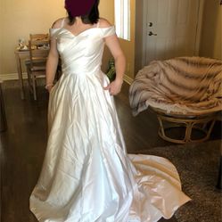 Off The Shoulder Wedding Gown