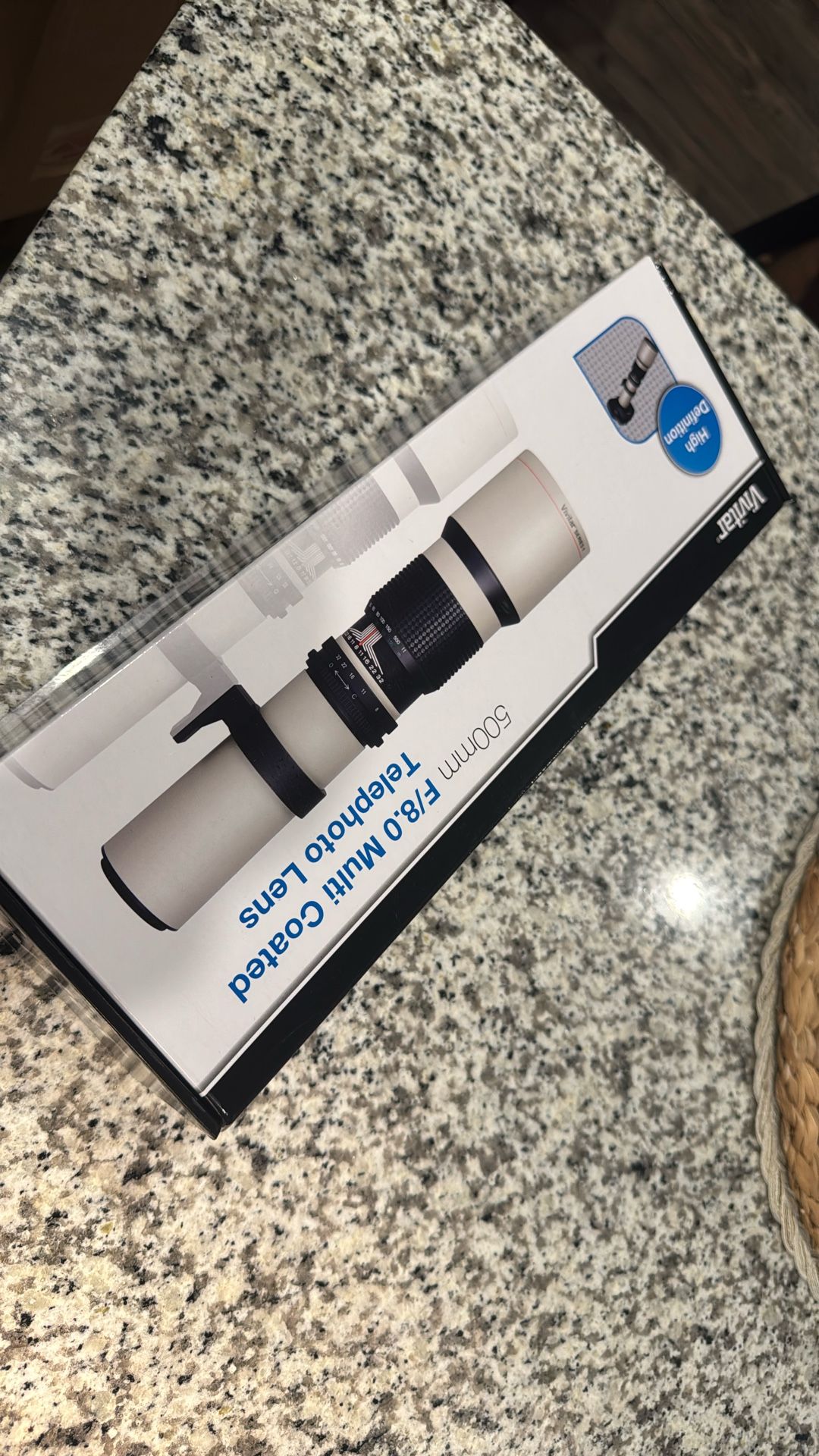 Vivitar 500mm F/8.0 Multi coated Telephoto Lens NEW IN BOX