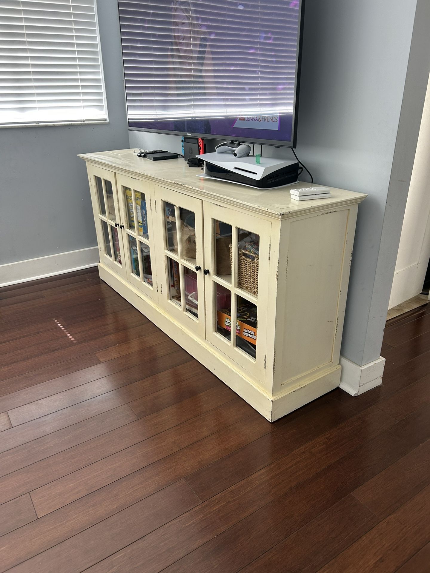 Media Console With Storage Entryway Console