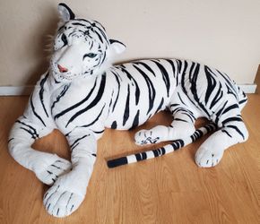 Giant White Tiger Toy