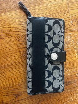 Coach canvas long wallet