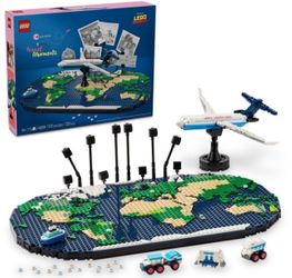 Brand New LEGO travel moments 41838 building set world map for travelers and home decor