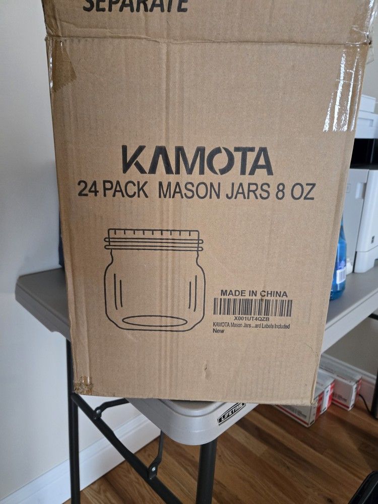 22 Kamota 8oz Mason Jars