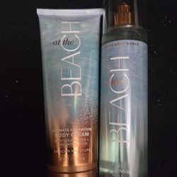Bath and body works perfume and lotion beach set